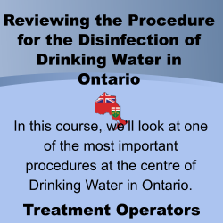 Reviewing the Procedure for Disinfection of Drinking Water in Ontario