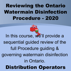 Reviewing the Ontario’s Watermain Disinfection Procedure