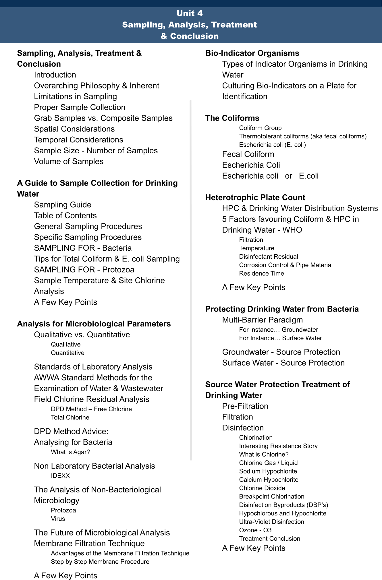 UNIT 4 - Table of Contents